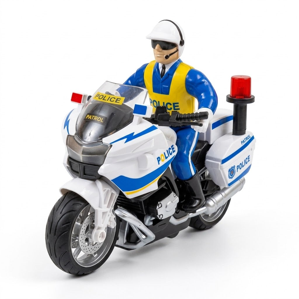 Police Patrol Motorcycle Toy - 101-17