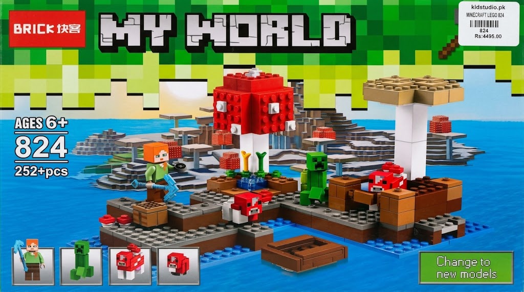 Minecraft Building Blocks Set 824 – 252+ Pieces