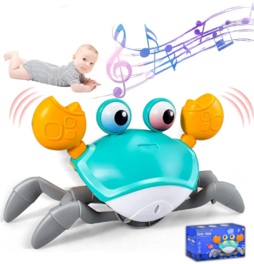Electric Induction Cute Crab – Fun Interactive Crawling Toy - QC-1Y