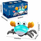 Electric Induction Cute Crab – Fun Interactive Crawling Toy - QC-1Y