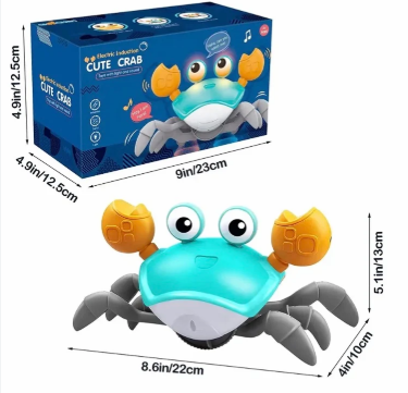Electric Induction Cute Crab – Fun Interactive Crawling Toy - QC-1Y