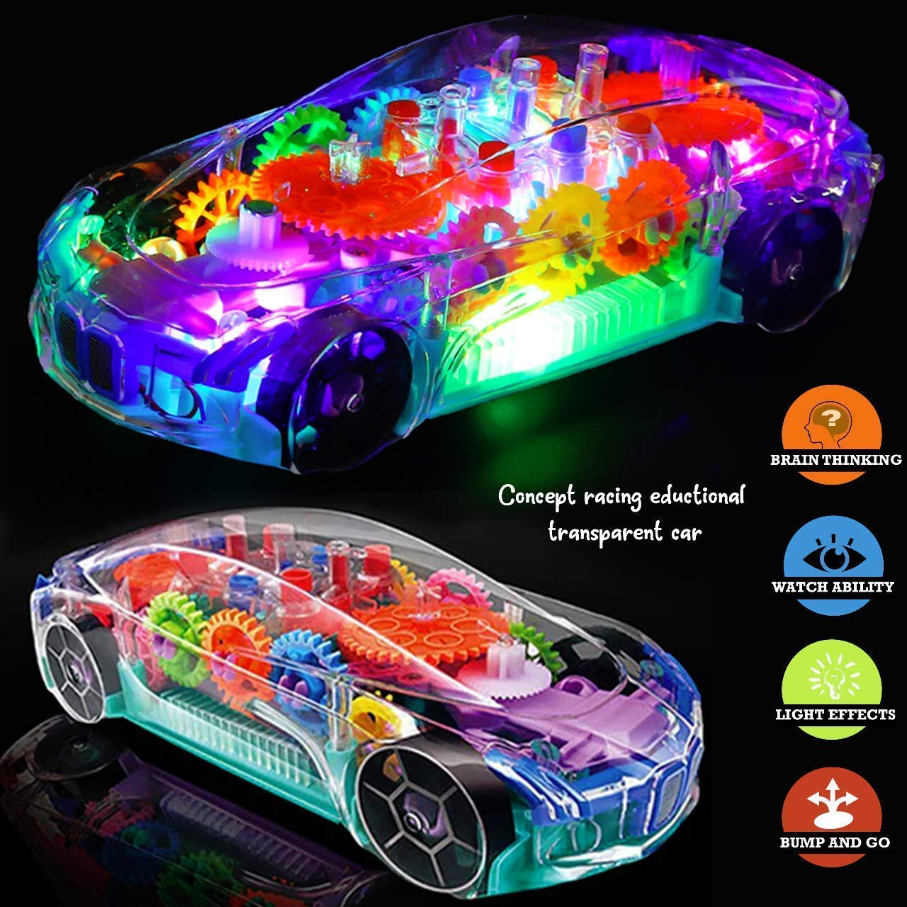 Transparent Concept Racing Car – Educational Toy - ZX178-1