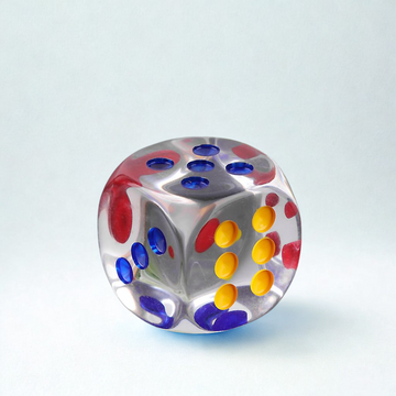 6-Sided Transparent Dice