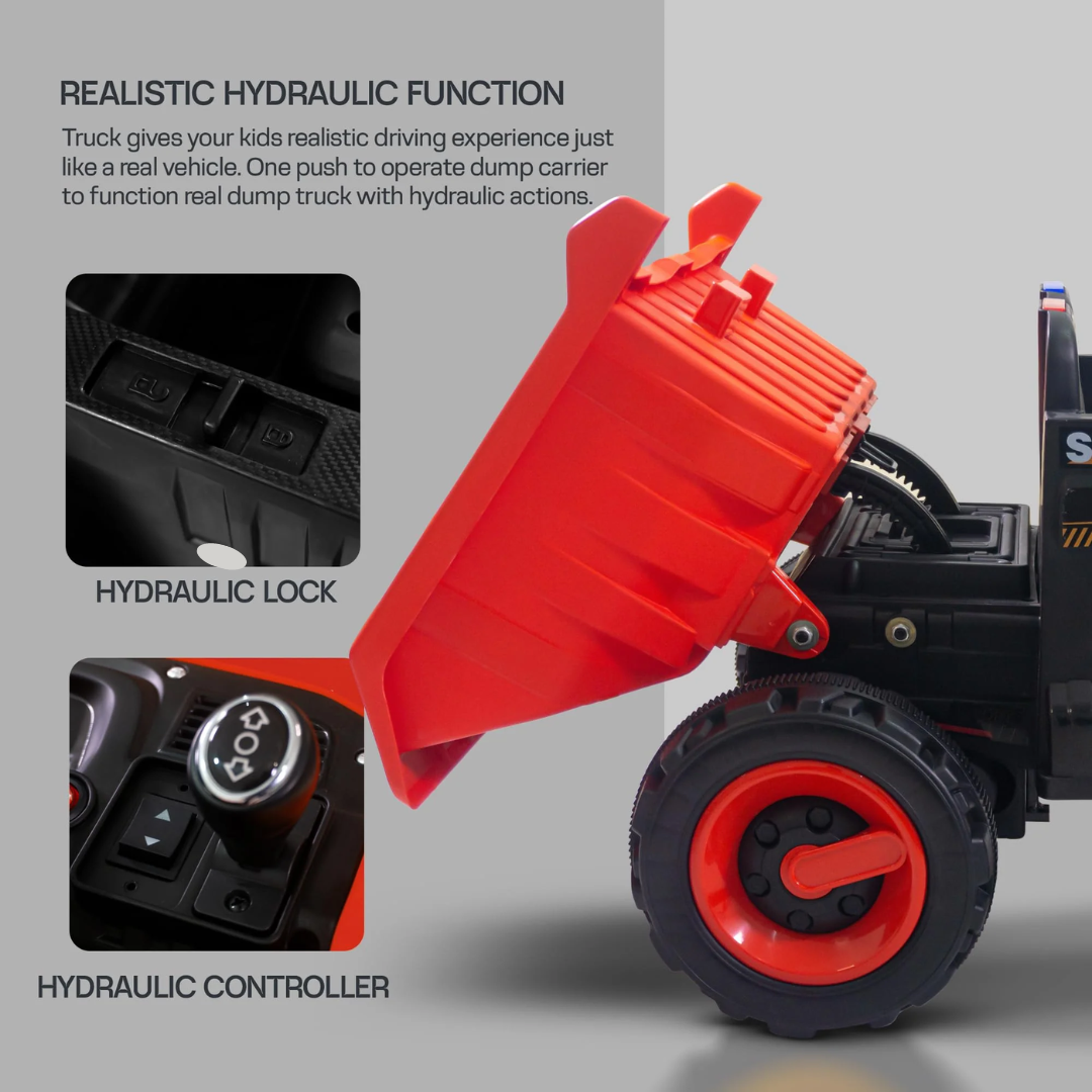 Rechargeable Ride On Truck with Bluetooth Music, Lights