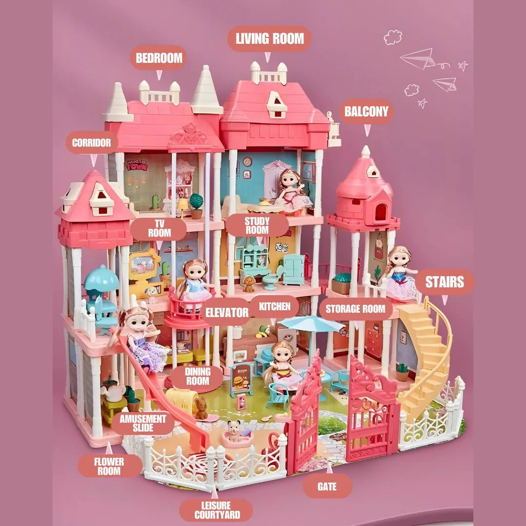 DIY Castle Villa Dream Dollhouse