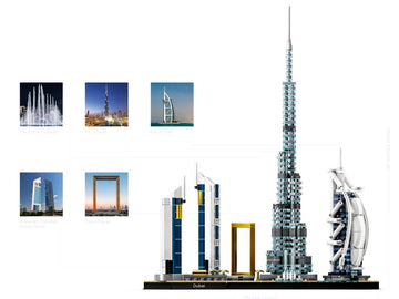 LEPIN 20019 Dubai Skyline Building Blocks Set 740PCS