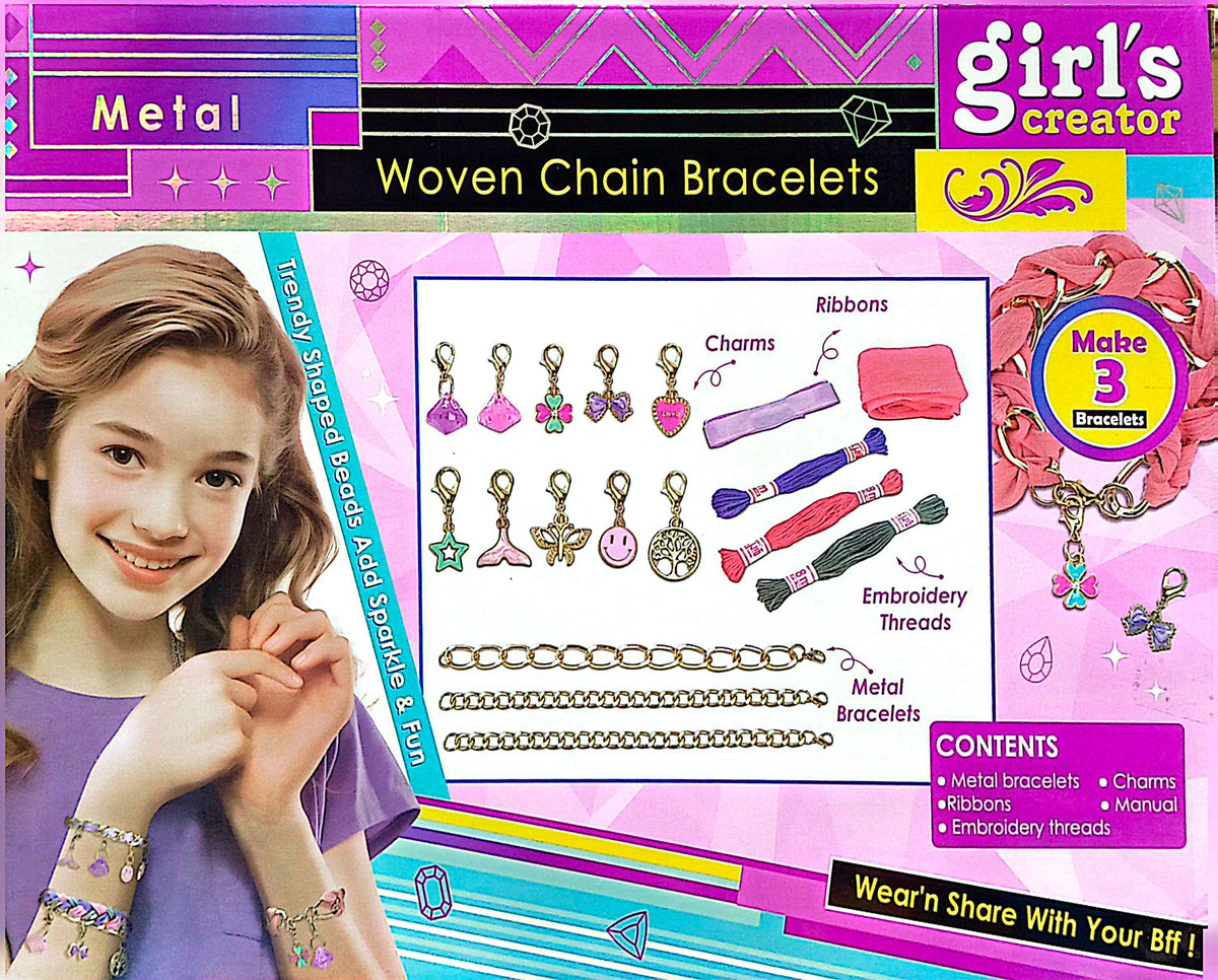 Girls Creator – Woven Chain Bracelet Making Kit - MBK-530-36
