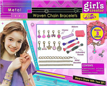 Girls Creator – Woven Chain Bracelet Making Kit - MBK-530-36
