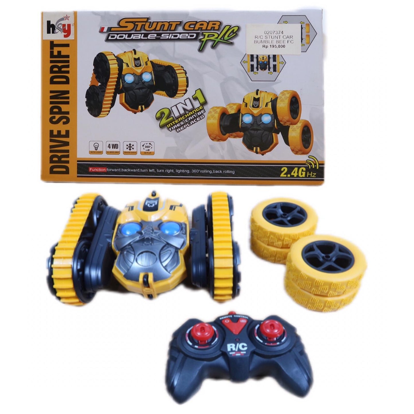 R/C Stunt Car Bumble Bee Fc 2in1 360° With Light