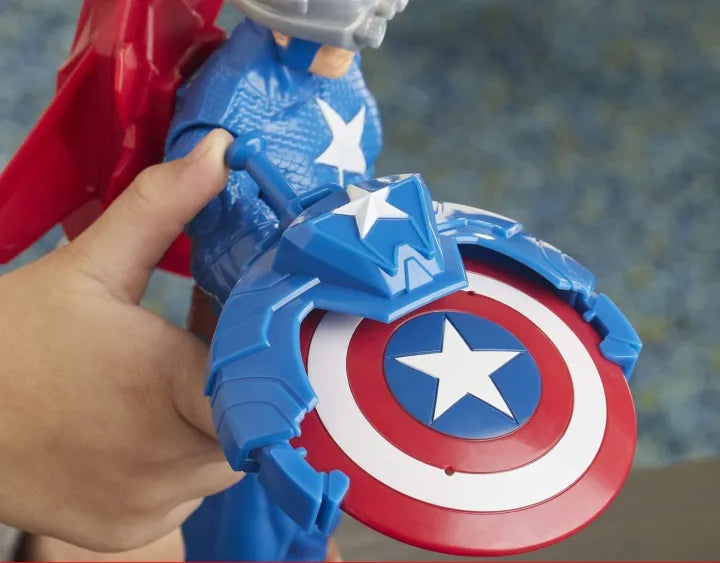 Hasbro Marvel Titan Hero Series Blast Gear Captain America Figure (E7374)