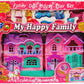 HAPPY FAMILY DOLL HOUSE WITH ACCESSORIES LIGHT AND MUSIC TOY FOR GIRLS