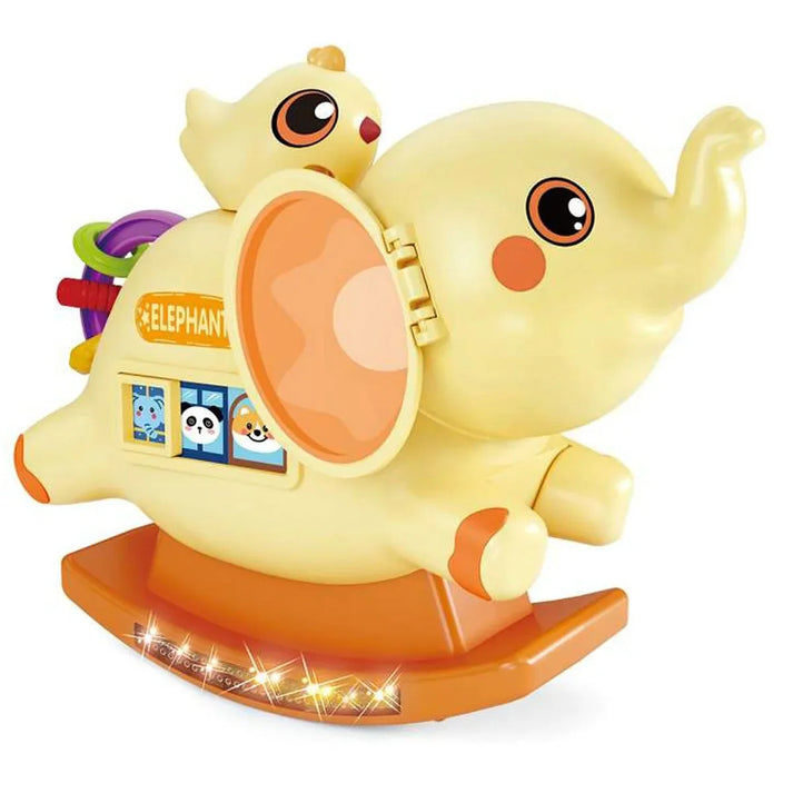 Battery-Operated Musical Rocking Elephant Toy