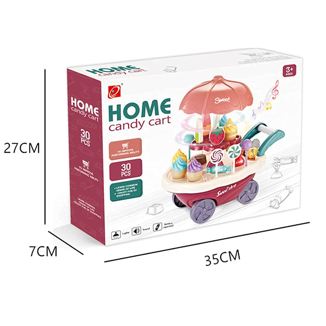 Kids Ice Cream Candy Cart