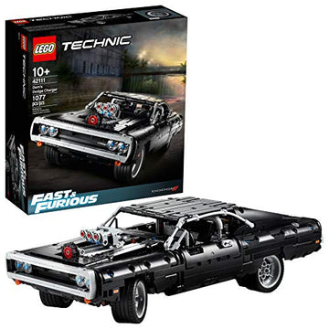 LEGO Technic Fast & Furious Doms Dodge Charger 42111 Race Car Building Set, New 2020 (1,077 Pieces)