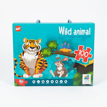 Wild Animal Jigsaw Puzzle – 100 pcs (Tiger Design)