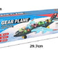 Transparent Gear Plane – Light Mode & Music Electric Airplane Toy