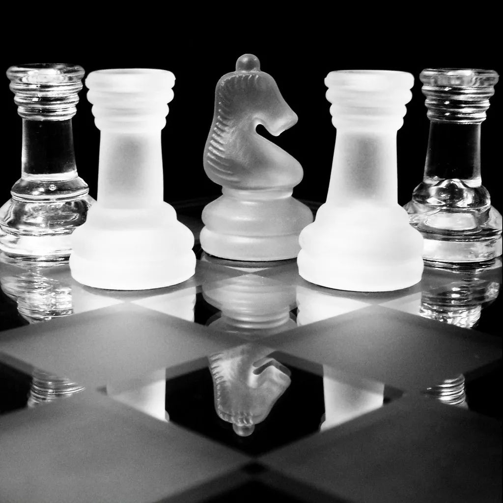 Glass Chess Game Set
