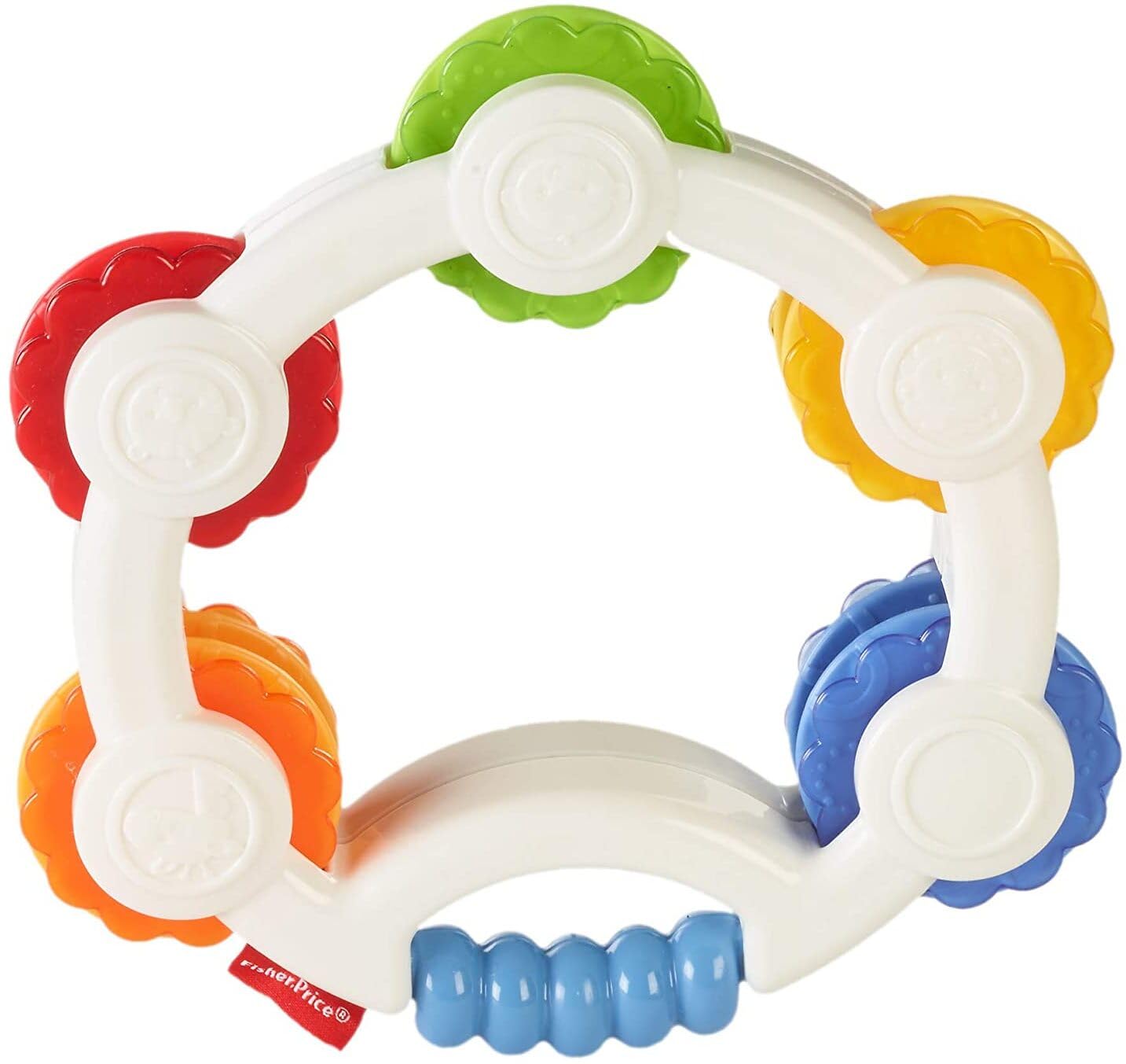 Fisher-Price Shake 'n Beats Tambourine Baby Rattle Toy