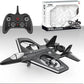 RC Falcon Glider Model Aircraft Drone with Lights, 2.4G Remote Control Jet Airplane,
