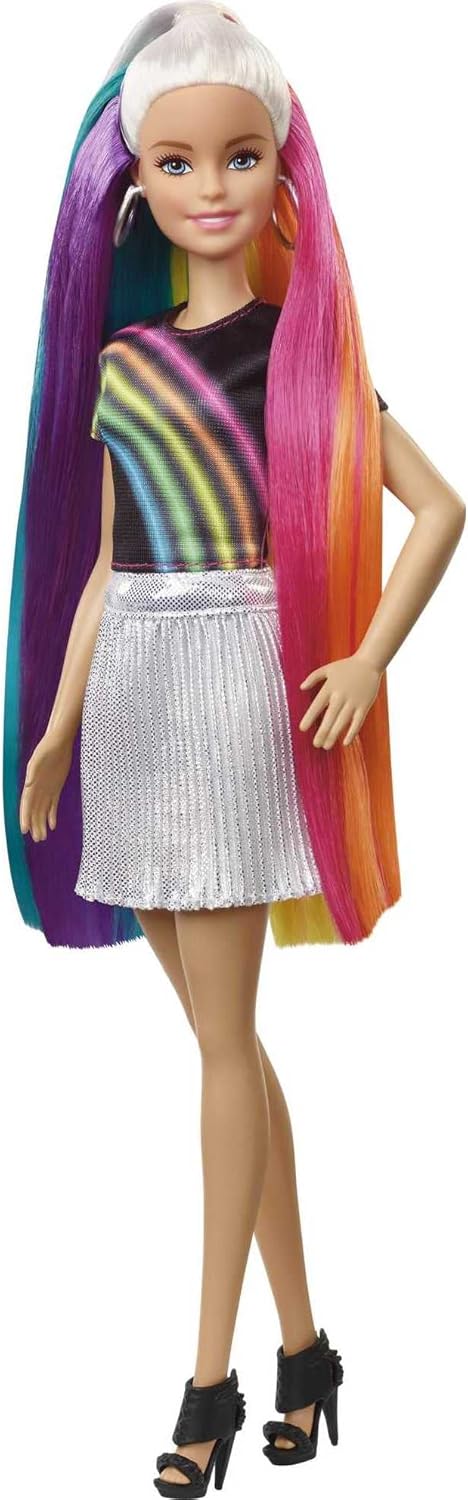 Barbie Rainbow Sparkle Hair Doll (FXN96)