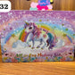 Triple Layer Makeup Box for Kids Unicorn Theme