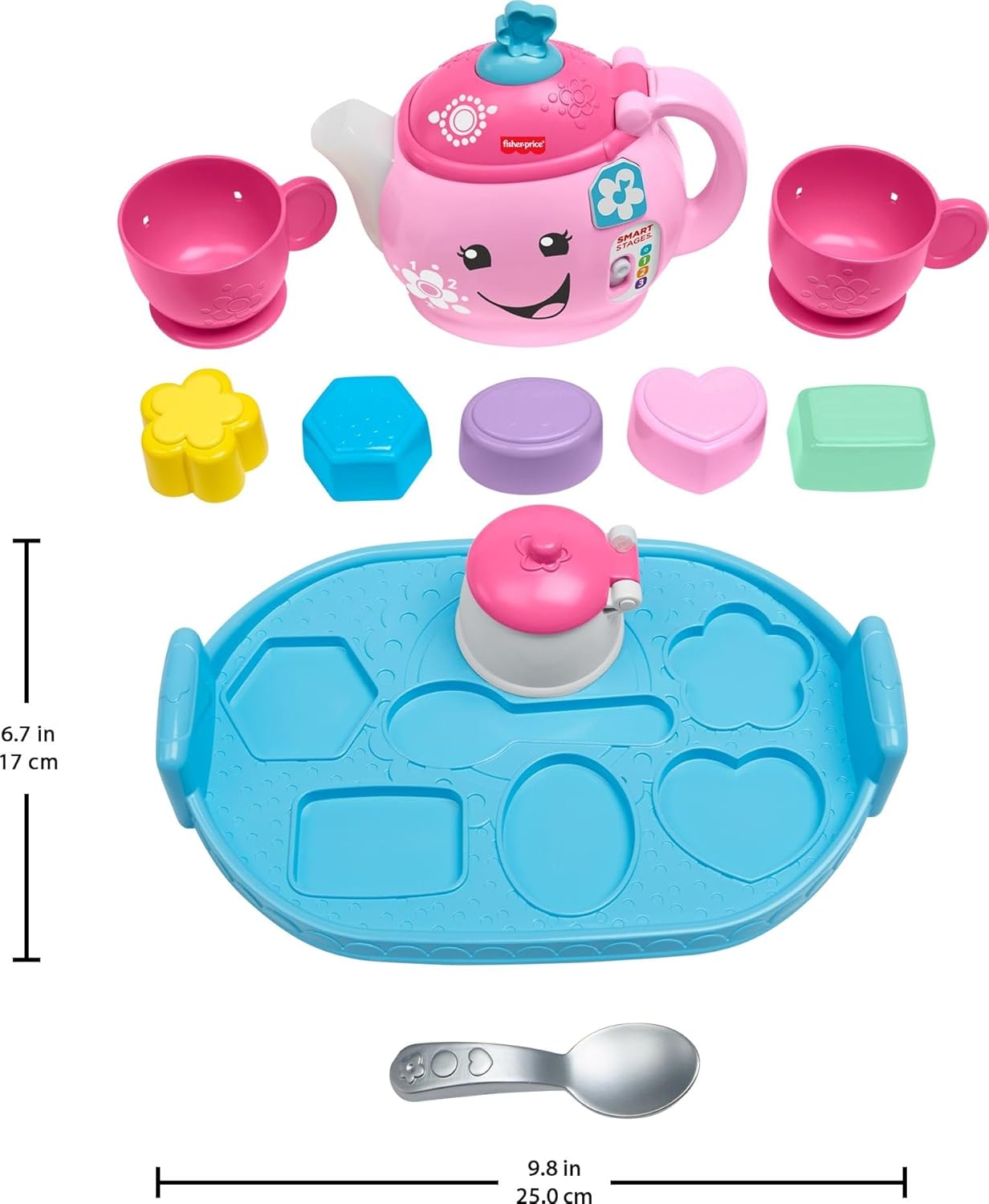 Fisher-Price  Tea Set with Smart Stages Learning Songs