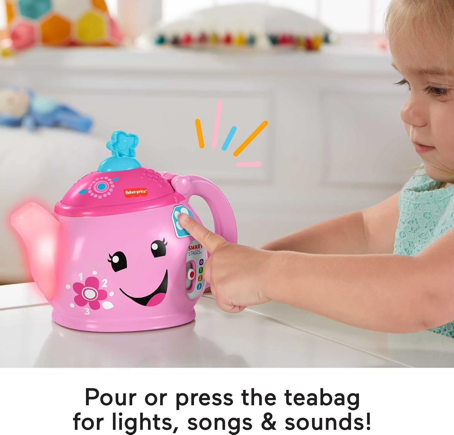 Fisher-Price  Tea Set with Smart Stages Learning Songs