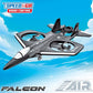 RC Falcon Glider Model Aircraft Drone with Lights, 2.4G Remote Control Jet Airplane,