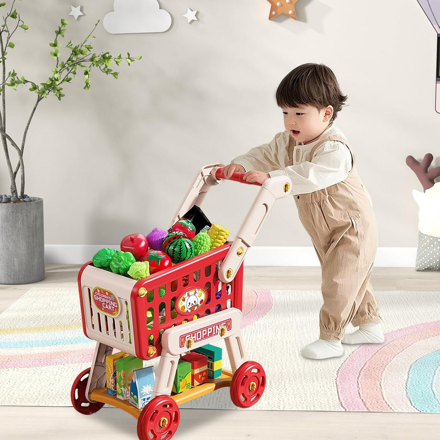 Shopping Cart for Kids - Children's Cart Toy Accessories