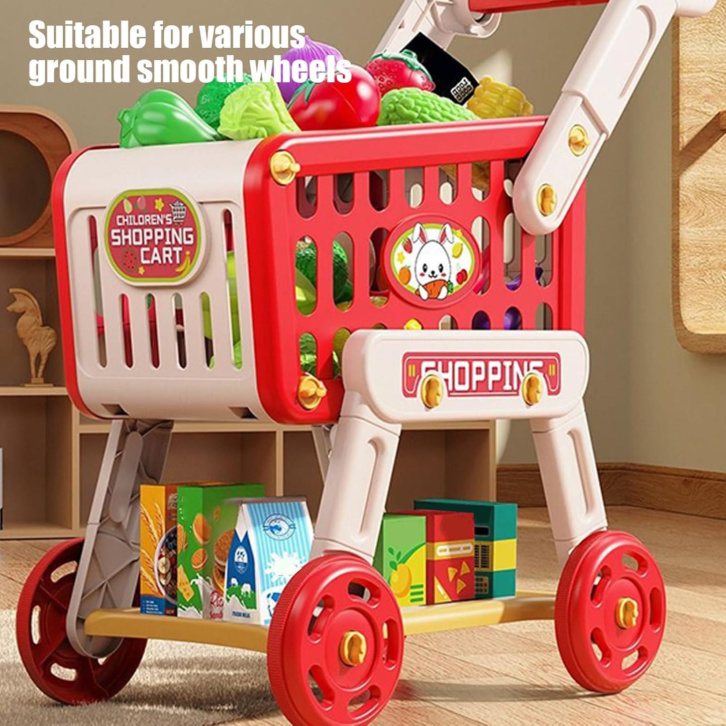 Shopping Cart for Kids - Children's Cart Toy Accessories