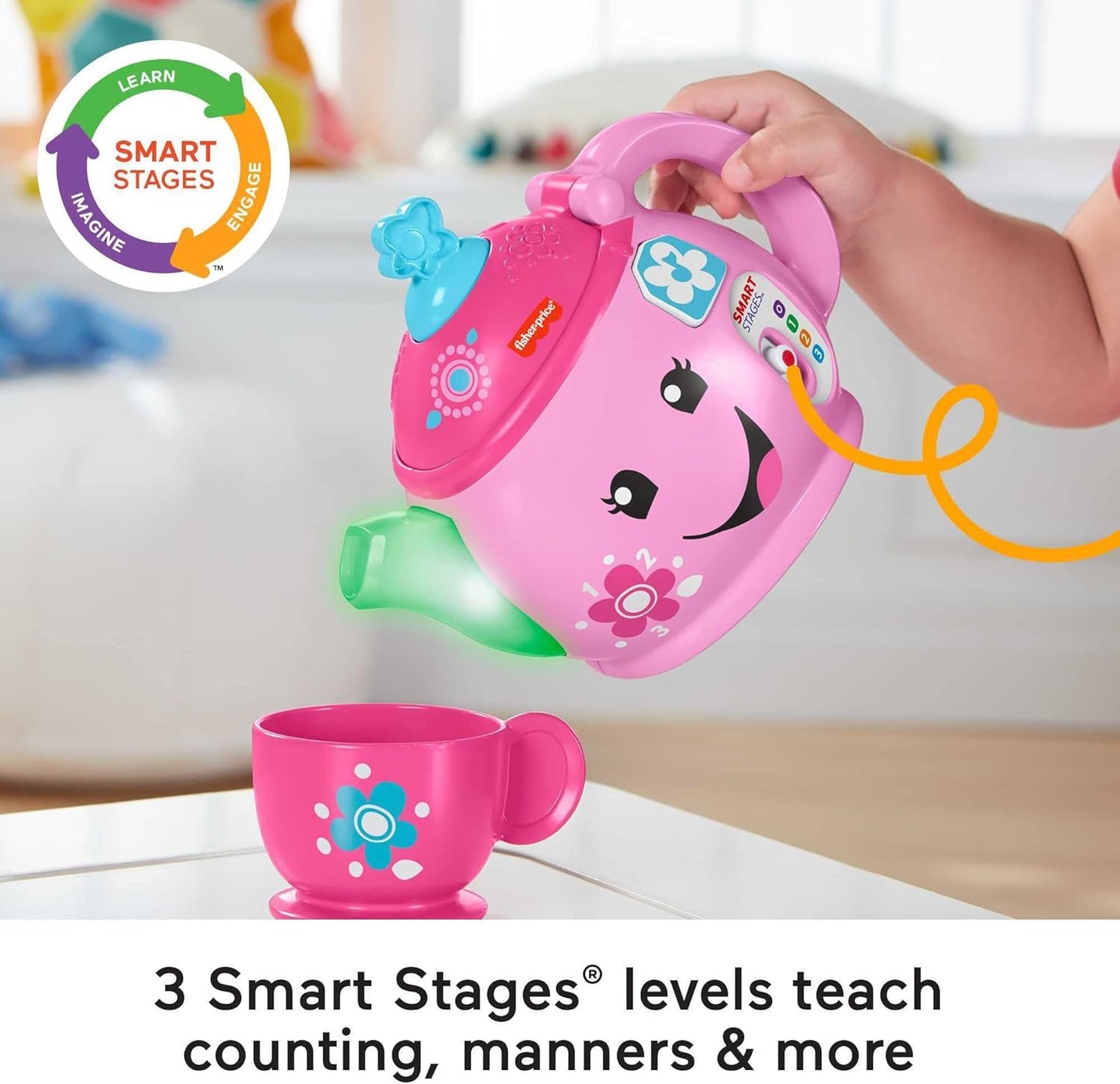 Fisher-Price  Tea Set with Smart Stages Learning Songs