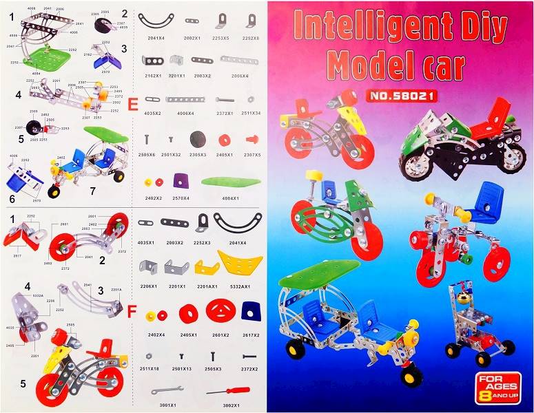 DIY Intelligent Model Car 511 Pcs