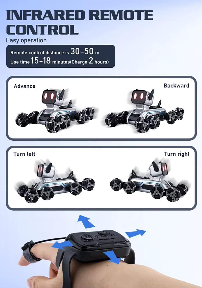 Remote Control Stunt Robot Car - XJD575-9D