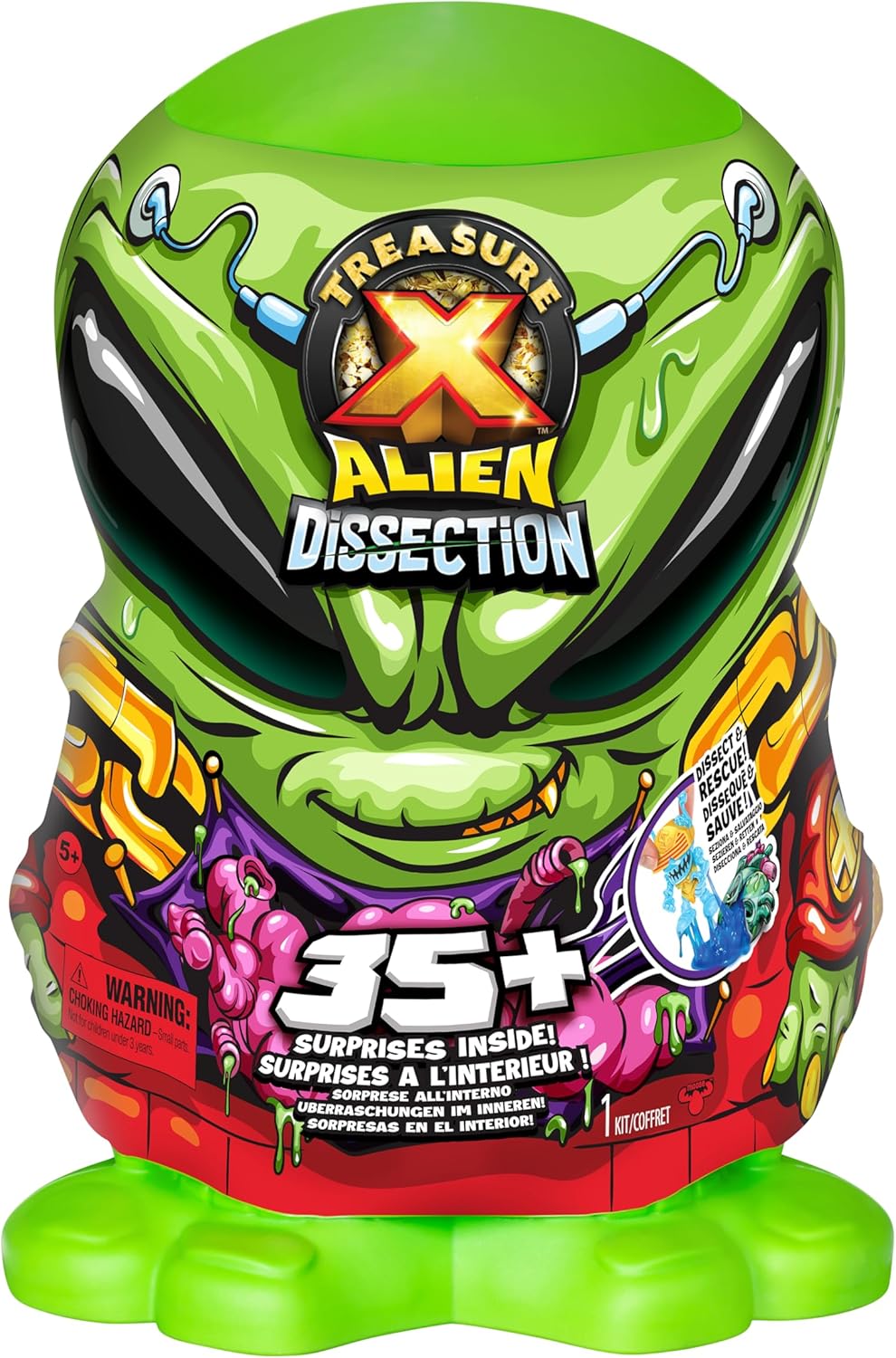 Treasure X Mega Alien Dissection Playset includes 35+ Surprises