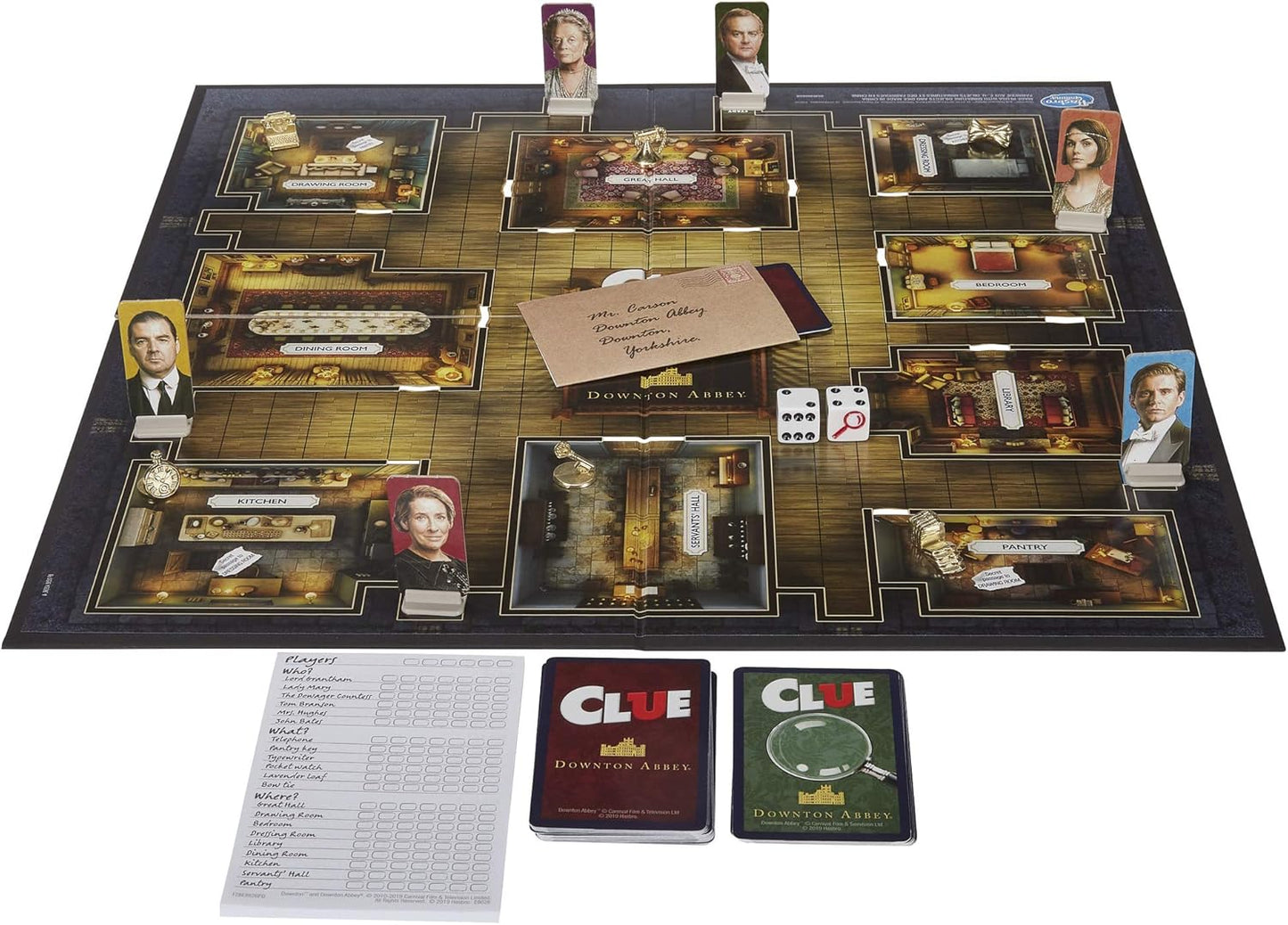 Cluedo Downton Abbey Edition Board Game for Kids Ages 13 and up