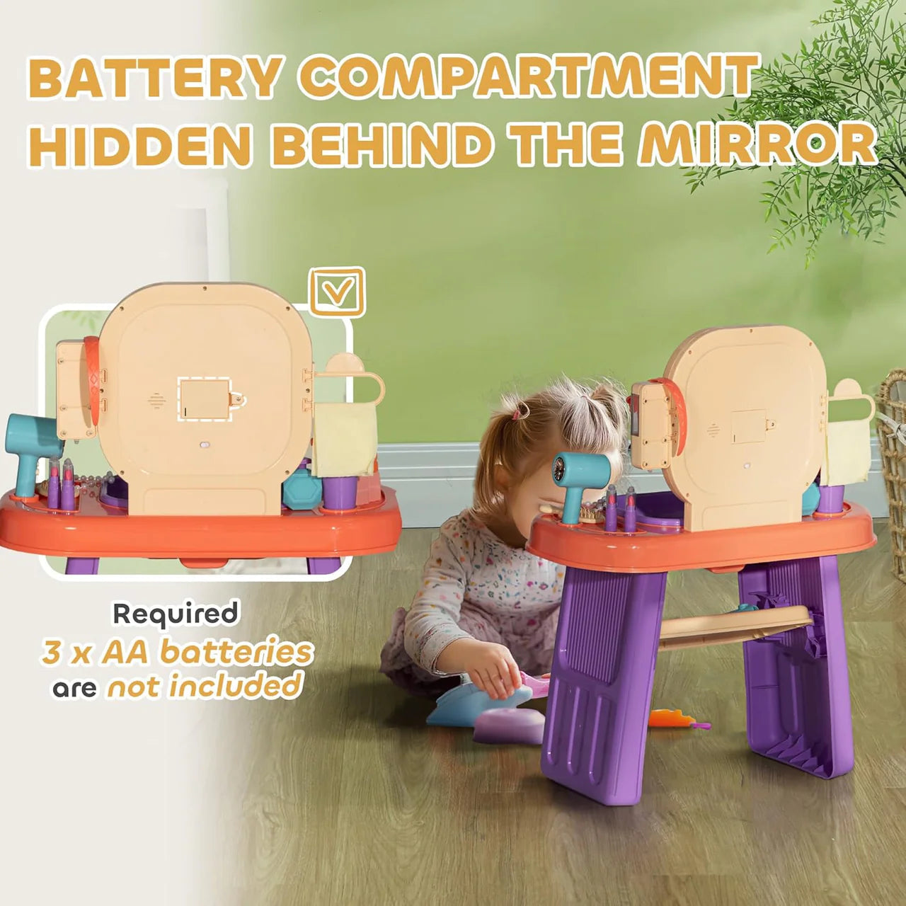 Dressing Table With Mirror Light And Music