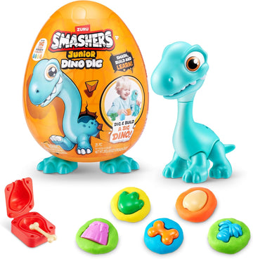 Smashers Junior Dino Dig Large Egg Blue