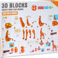 Giraffe 3D Block Set for Kids - 83 Pieces