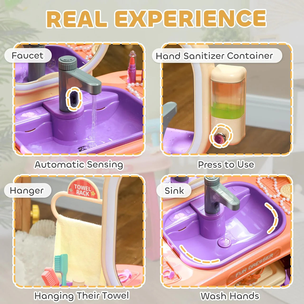 Dressing Table With Mirror Light And Music