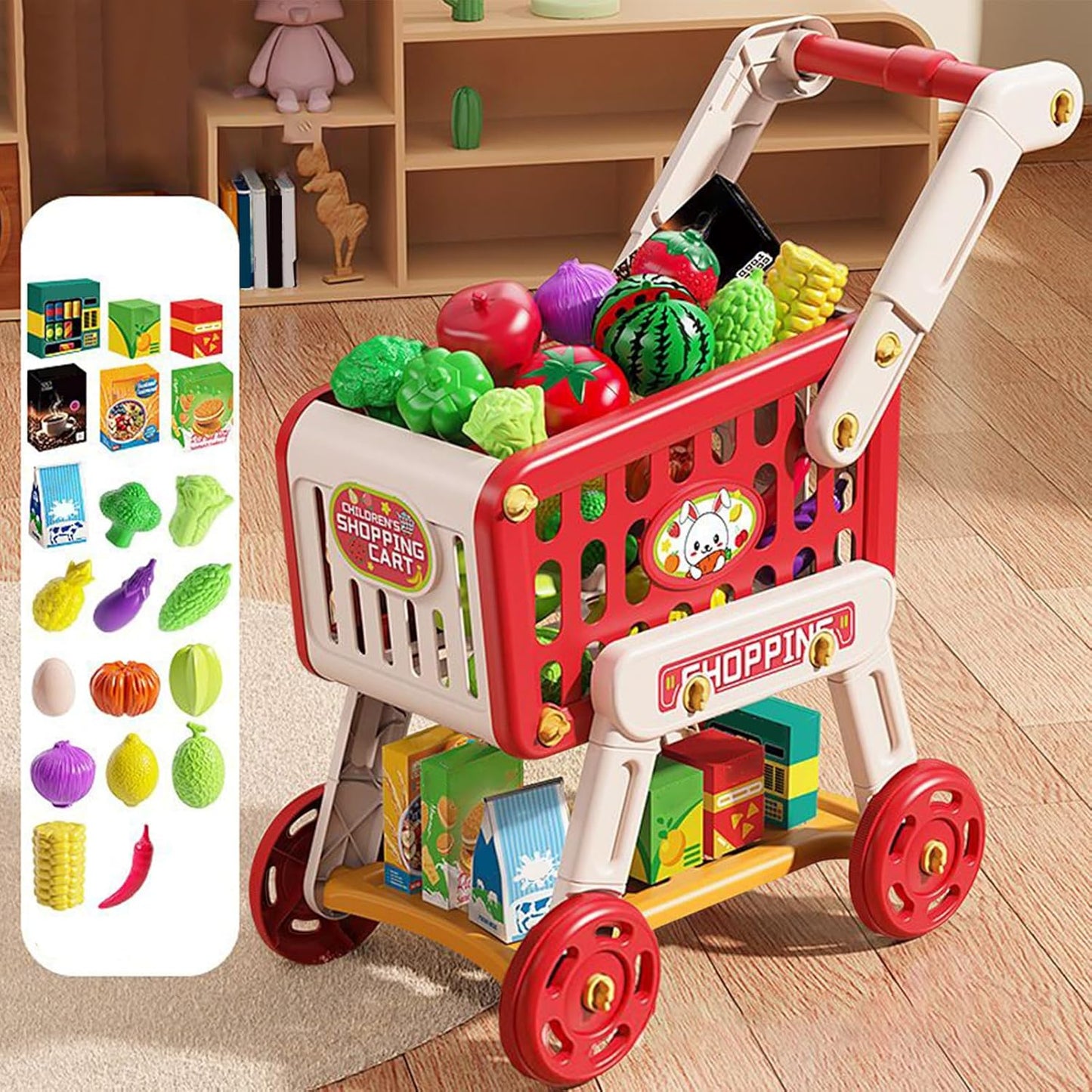Shopping Cart for Kids - Children's Cart Toy Accessories