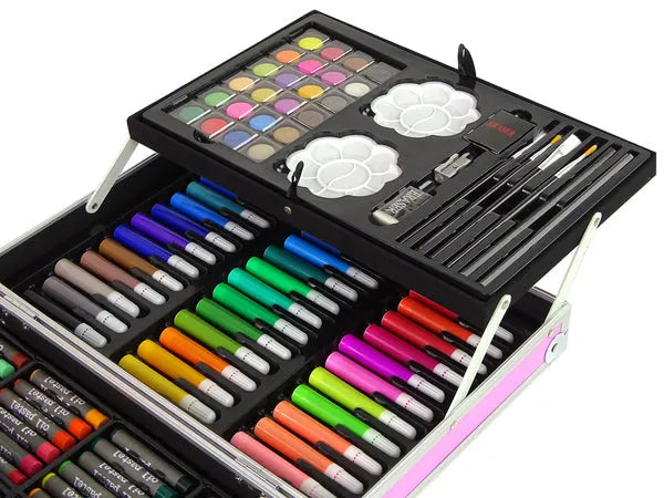 145Pcs Premium Unicorn Themed Kids Painting Kit Briefcase