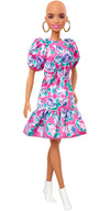 Barbie Fashionistas Doll  with No-Hair Look & Floral Dress