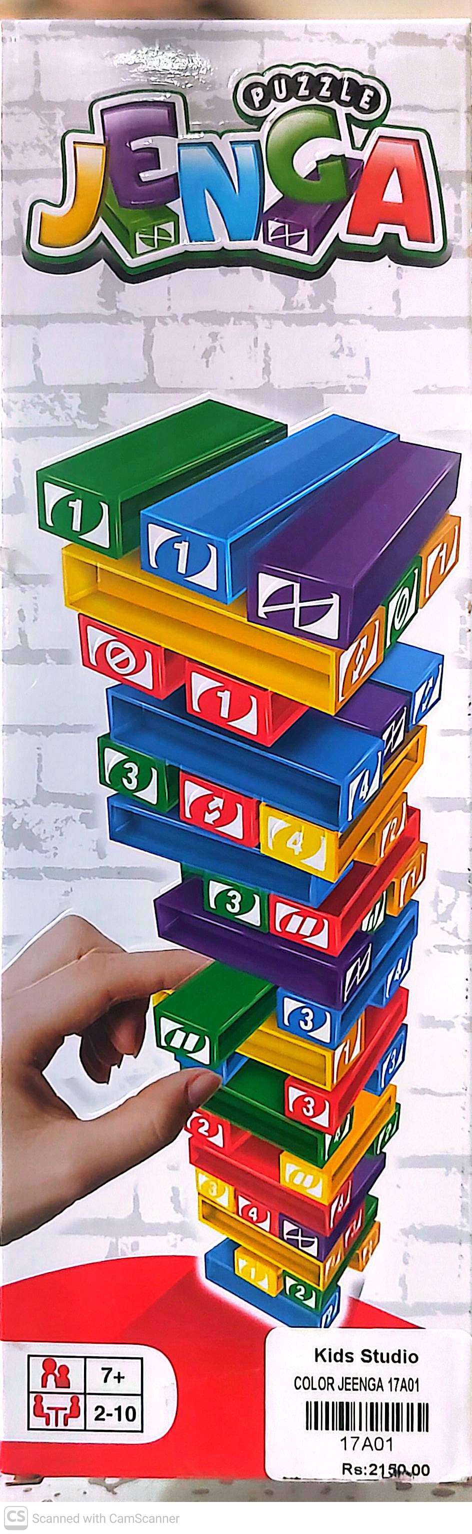 Plastic Jenga Puzzle Board Game