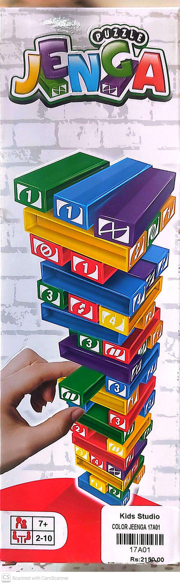 Plastic Jenga Puzzle Board Game