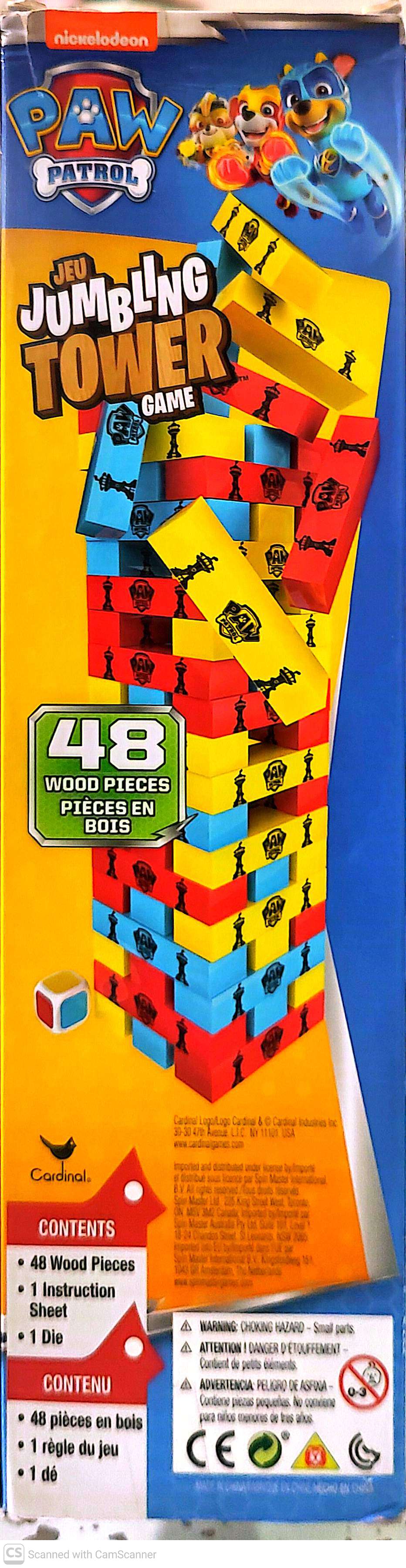 Paw Patrol Jumbling Tower Game