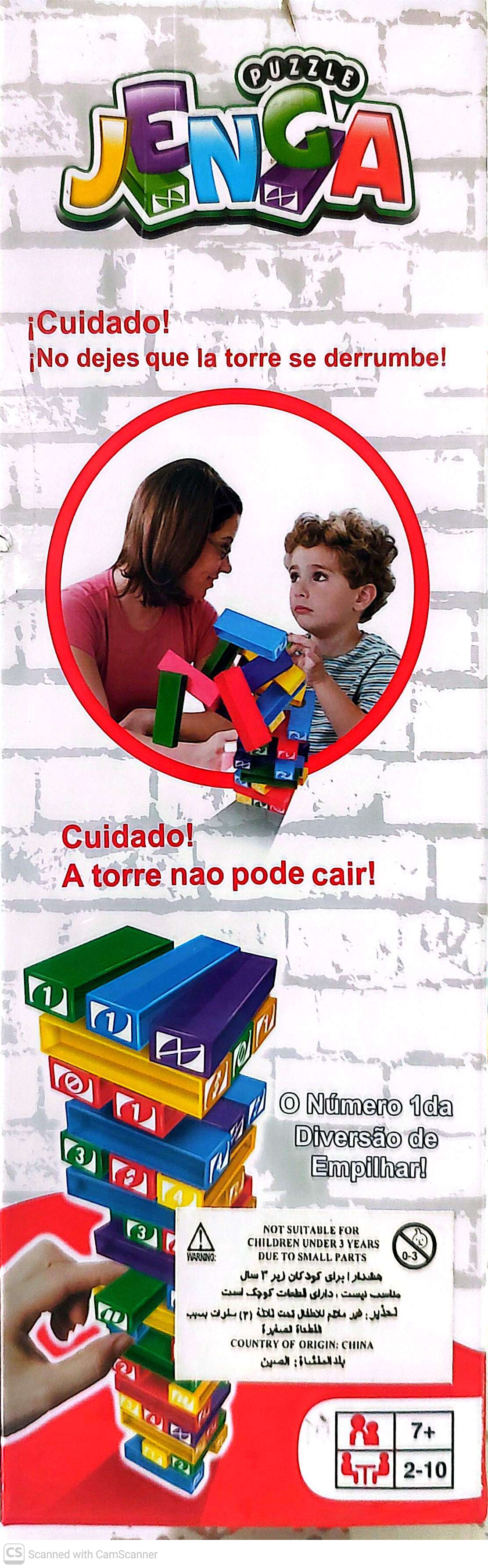 Plastic Jenga Puzzle Board Game