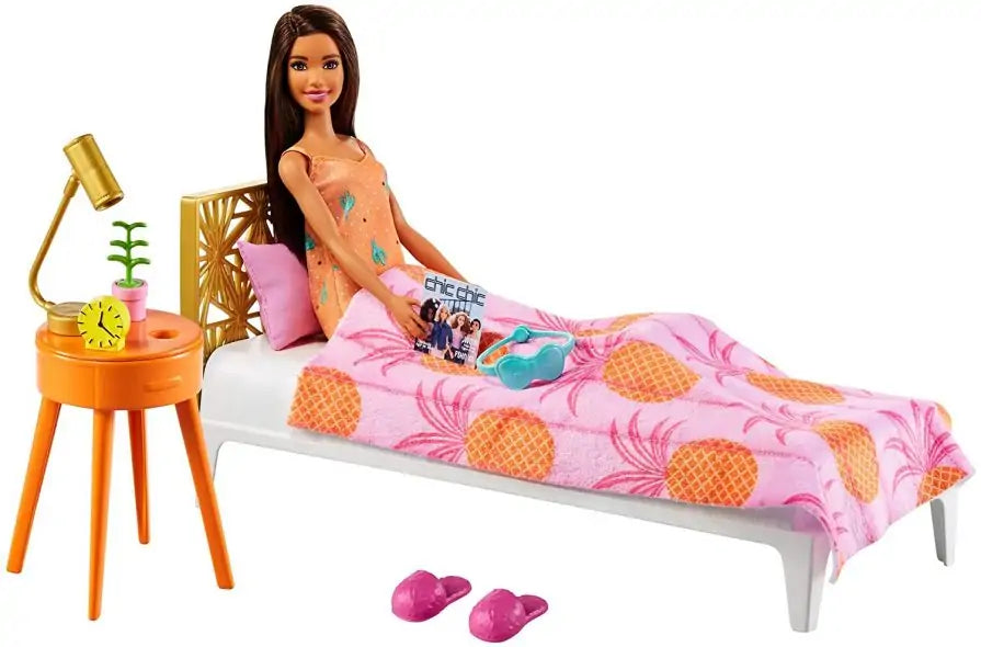 Barbie Bedroom Playset with Doll (GRG86)