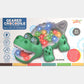 Transparent Gear Crocodile Toy for Kids with Music and 3D Lights