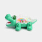 Transparent Gear Crocodile Toy for Kids with Music and 3D Lights
