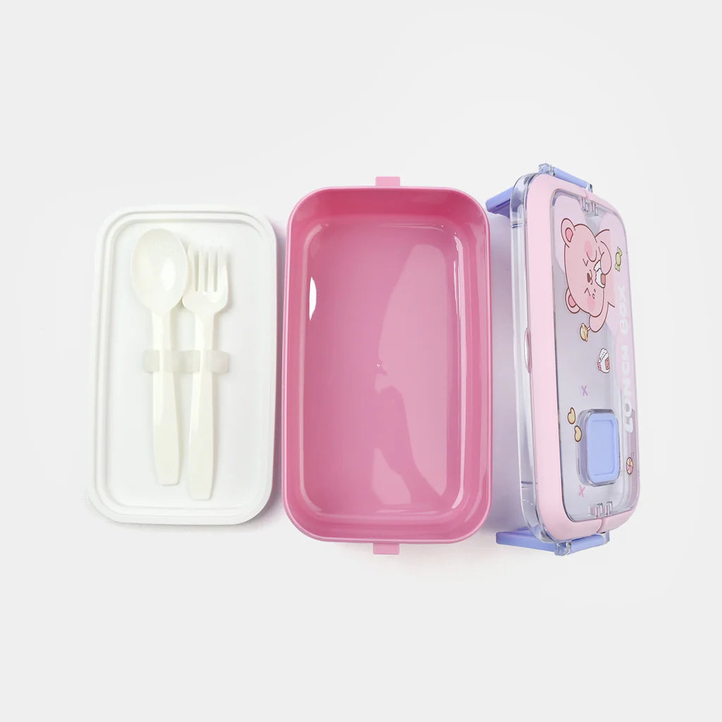 Plastic Lunch Box With Cutlery